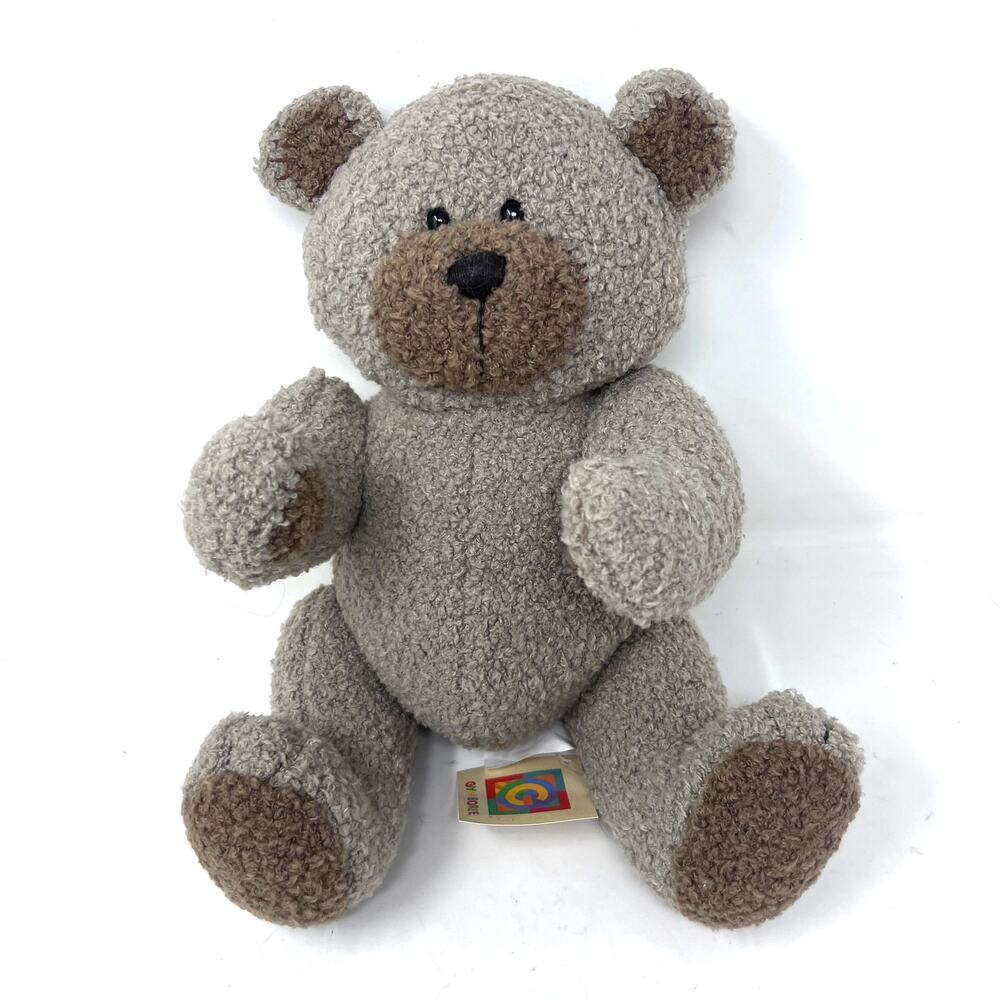 Gymboree Teddy Bear Plush Jointed Brown Vintage 1998 with‎ paper tag